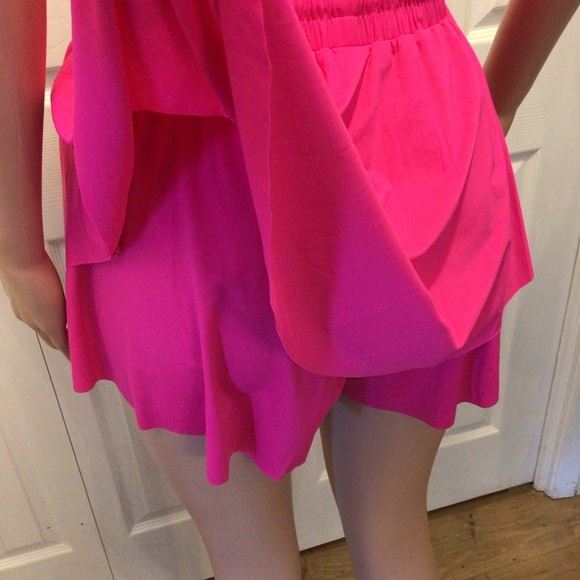 TCEC Juniors Fuschia Pink Ready To Run Sleeveless Short Romper Size Large - Picture 6 of 7